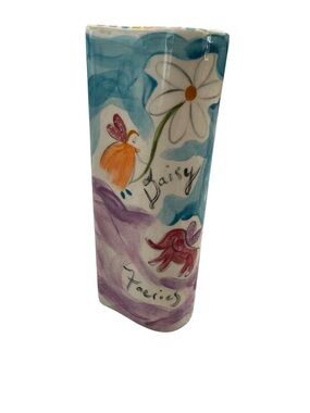 Karen Silton California USA Handmade Whimsical Ceramic Bud Flower Vase